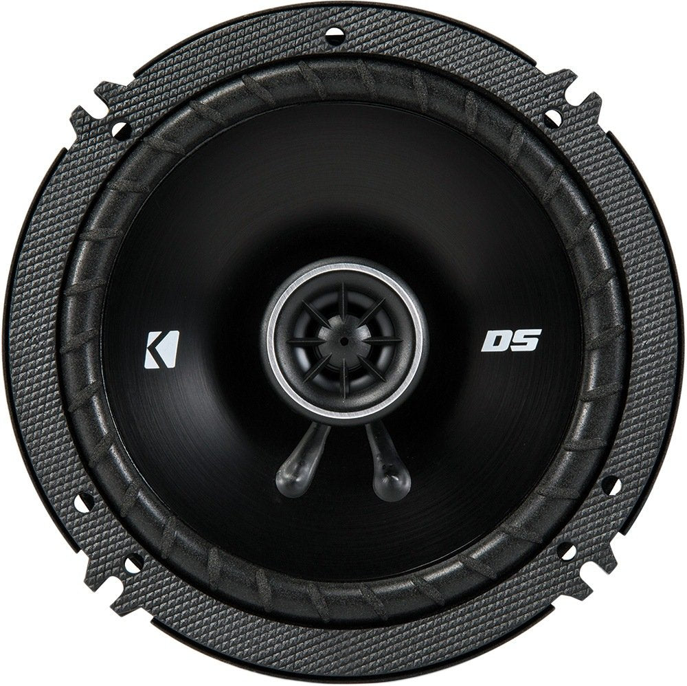 KICKER Front and Rear Door 6.5 Speakers Kit for Hyundai Santa Cruz 2022 Upgrade Kit - 2 Pairs of DS Series 6 1/2 Inch Coaxial Speakers with Adapters and Harnesses - DSC650, 43DSC6504