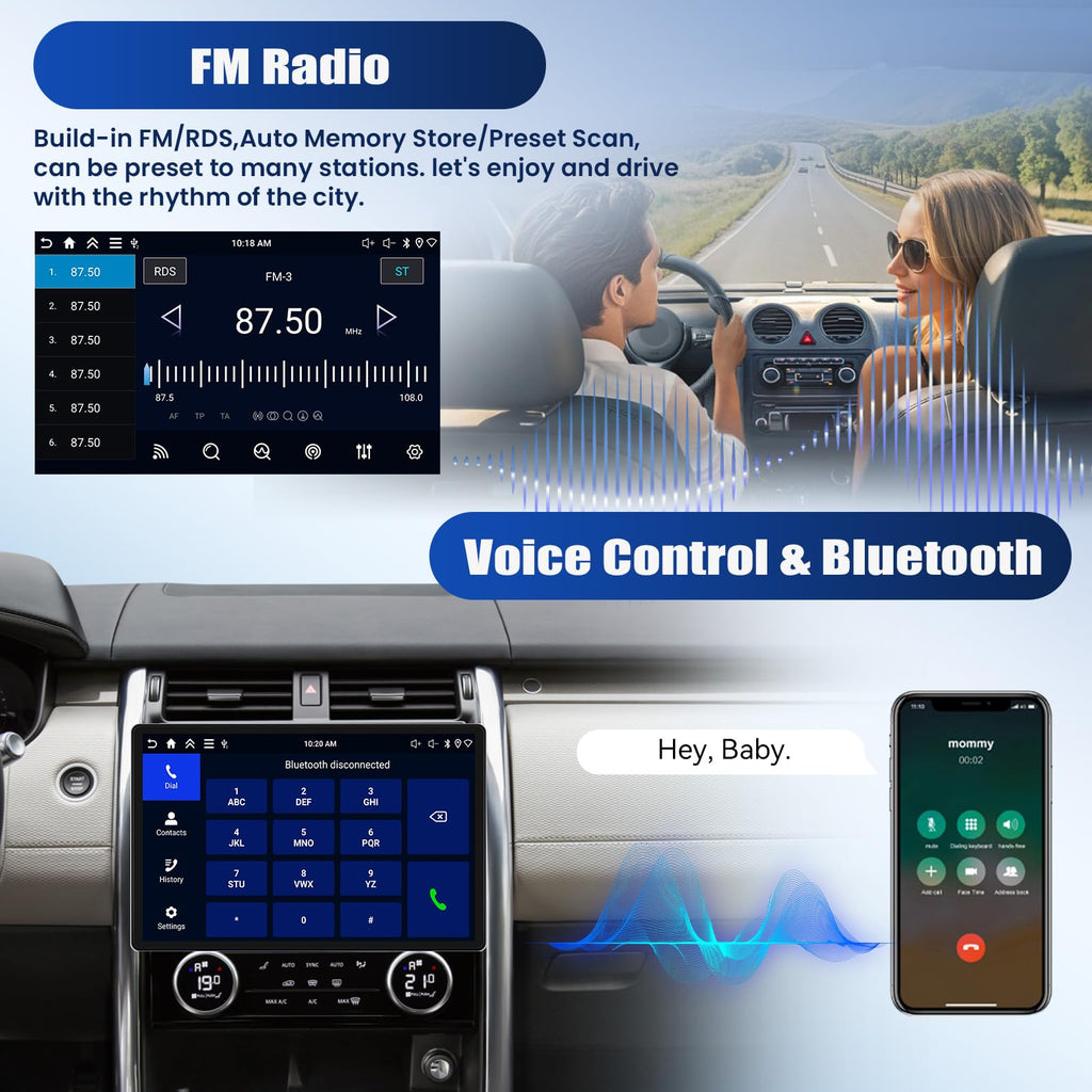 [4+64GB] 11.5 Inch Android 15 Car Stereo for Honda Civic 2012-2015