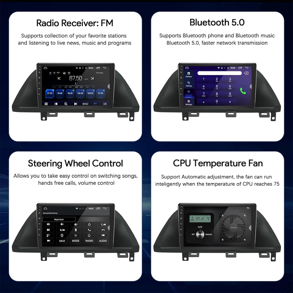 BINIZE Car Stereo Radio Android 13 Compatible with Honda Odyssey 2005-2010