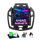 Android 14 Car Radio Compatible with Ford Transit Connect 2014-2018,Touchscreen Car Stereo with Wireless Carplay Android Auto,FM,Multimedia Receiver with GPS Bluetooth ＆ Backup Camera(9 Inch