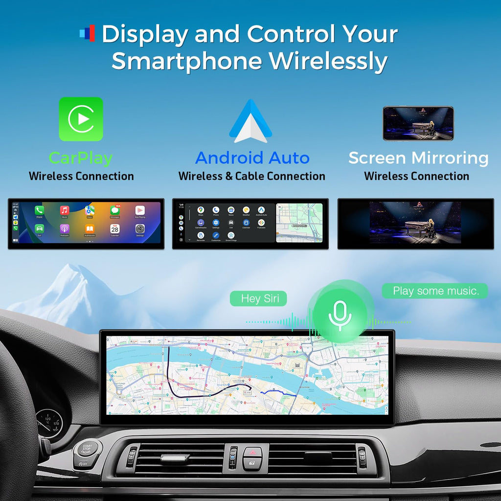 XTRONS 14.9 Inch Android 14 Car Stereo for BMW F10/F11 (2013-2016) NBT System, 2K IPS Touch Screen 8+256GB Global 4G Car Radio GPS Navigation Support Wireless CarPlay Android Auto