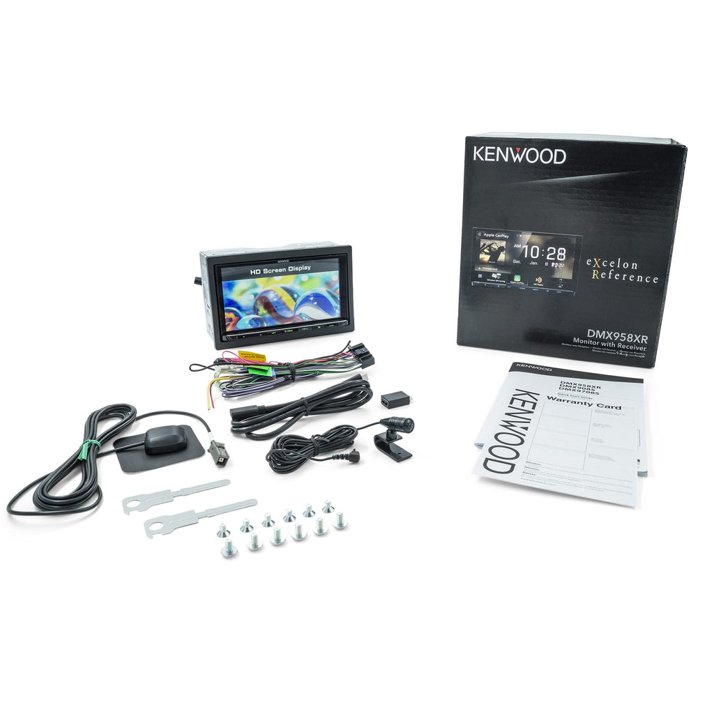 KENWOOD DMX958XR EXCELON Reference 6.8" Full HD Capacitive Touchscreen Car Stereo Receiver, Wireless Apple Carplay/Android Auto, Bluetooth, AM/FM HD Radio, MP3 Player, USB Port, Double DIN, SiriusXM