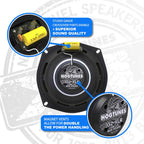 Hogtunes 352-XLR High Performance XL Series 5.25" Rear Speakers (2 Pack), Fits 1998-2013 Harley-Davidson Motorcycles