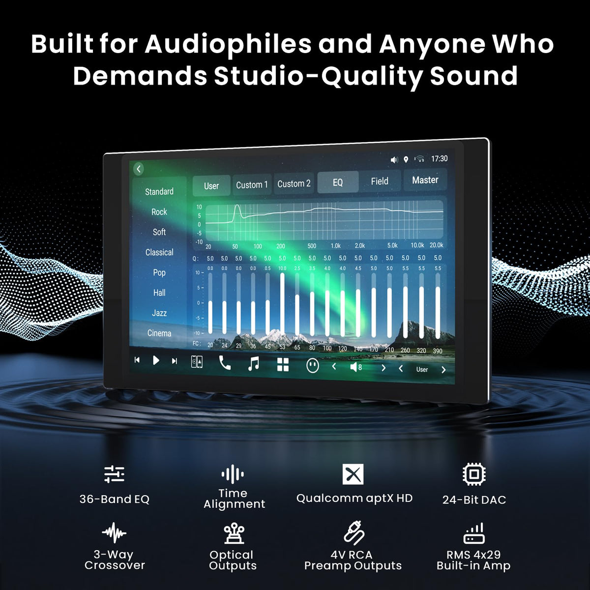 X10 12.5" QLED Android Car Stereo, 8GB+128GB, Wireless CarPlay&Android Auto