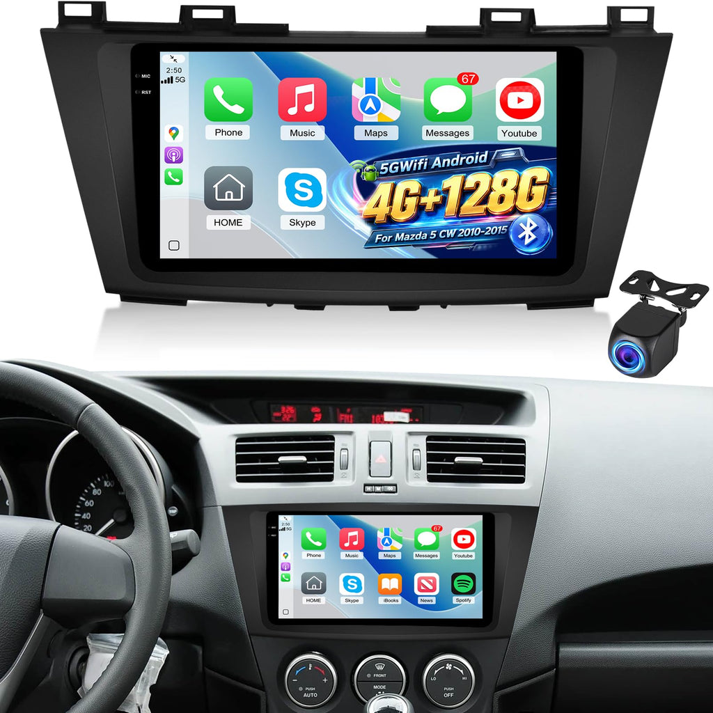 [8 Core 4+64G] Car Radio for Mazda 5 CW 2010-2015, Carplay and Android Auto