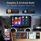 Car Radio Stereo for Jeep Wrangler JK 2007 2008 2009 2010 2011 2012 2013 2014 2015 2016 2017 2018, 10" Android Head Unit, Wireless CarPlay, Android Auto, GPS, Bluetooth, SWC, Backup Camera