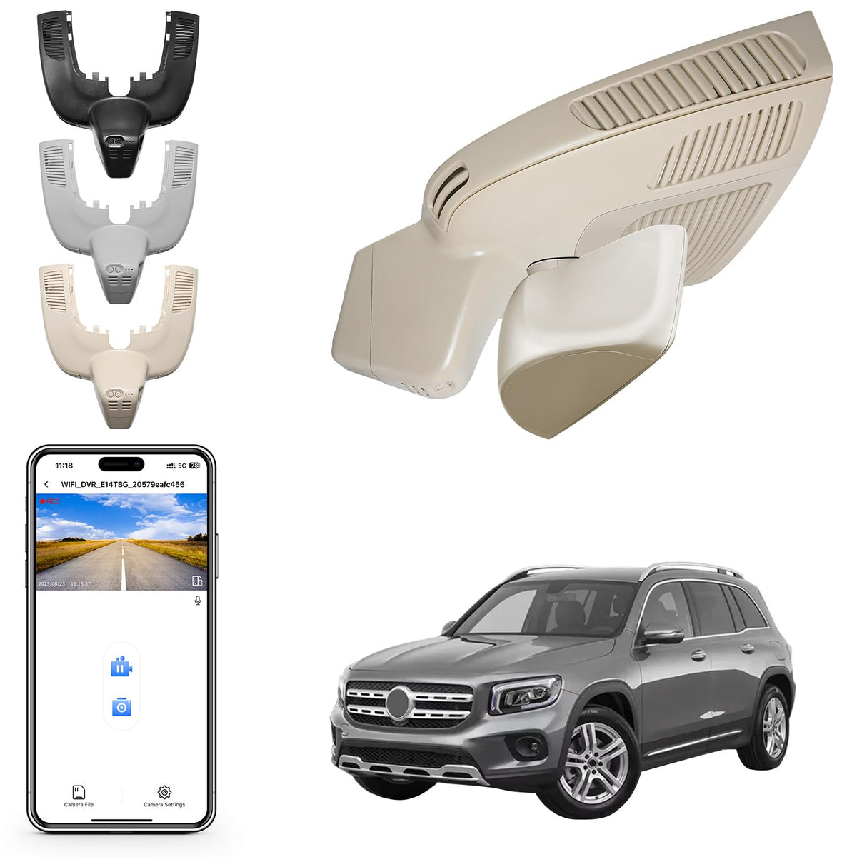 Mangoal STARVIS 2 Dash Cam for Mercedes-Benz GLE 2020-2026 & GLS 2020-2026