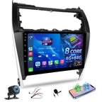 [8 Core 4+64] Android 13 Car Stereo for Toyota Camry 2012 2013 2014-10 inch IPS Touchscreen Radio with Carplay & Android Auto - 4G SIM Card/DSP 32EQ / FM AM RDS/Bluetooth 5.1 + AHD Backup Camera