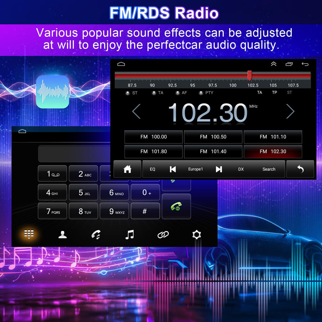 9.7'' Android 13.0 Car Radio Stereo for Ford Transit 2013 2014 2015 2016 2017 2018 2019,for Ford Transit Custom 2014-2019 Touchscreen Radio with Carplay & Android Auto Support Bluetooth (4+64G)