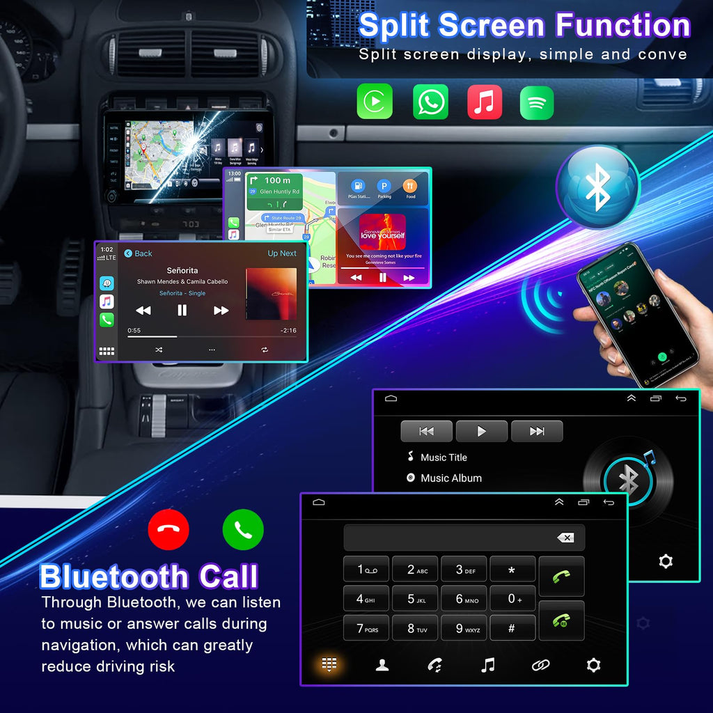 9.7'' Android 13.0 Car Radio Stereo for Ford Transit 2013 2014 2015 2016 2017 2018 2019,for Ford Transit Custom 2014-2019 Touchscreen Radio with Carplay & Android Auto Support Bluetooth (4+64G)