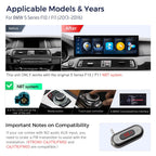 XTRONS 14.9 Inch Android 14 Car Stereo for BMW F10/F11 (2013-2016) NBT System, 2K IPS Touch Screen 8+256GB Global 4G Car Radio GPS Navigation Support Wireless CarPlay Android Auto