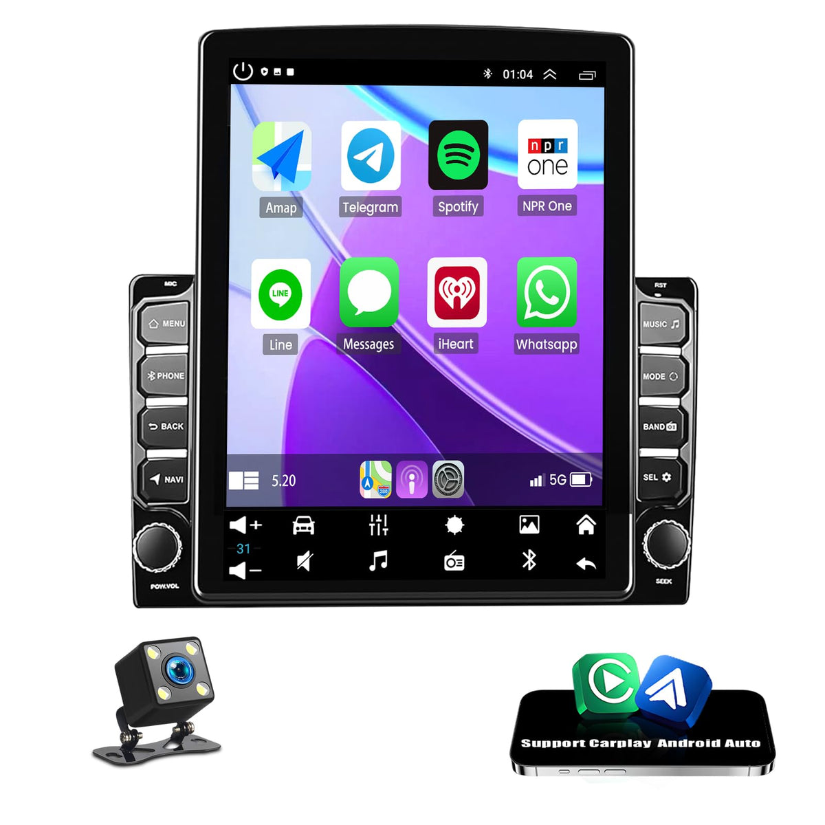 2G+32GB Double Din Car Radio Stereo for Chevrolet Traverse 2009-2017