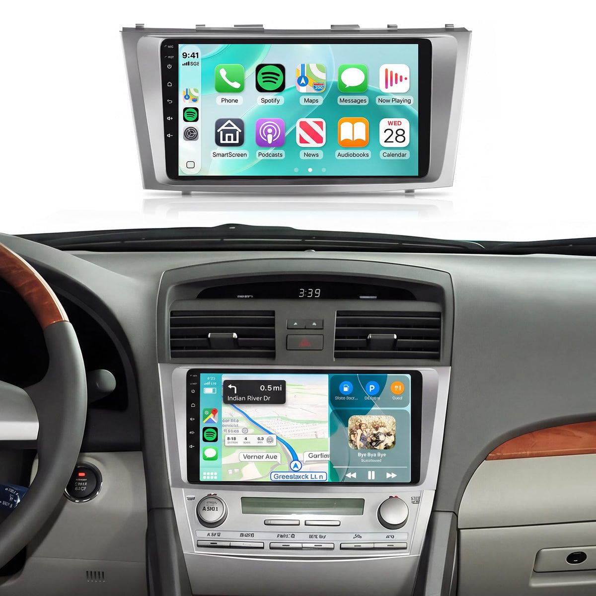 8 Core 6G+128G 9 Inch 1280 * 720P IPS Car Radio for Toyota Camry 2006-2011