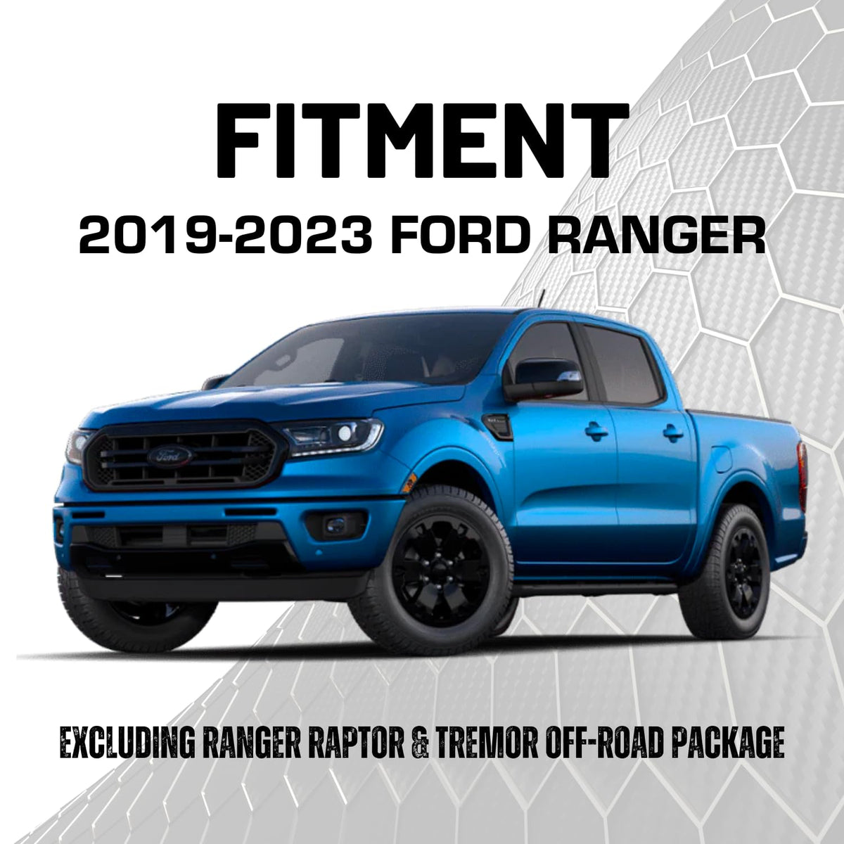 Bulletpoint RubiGrid Metal Dash Mount with Phone Holder + Tablet Holder Bundle Compatible with 2019-2023 Ford Ranger