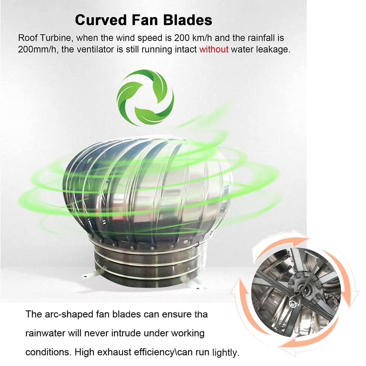 Heavy Duty Stainless Steel Roof Wind Turbine Ventilator & Chimney Cap - Efficient Airflow, Durable Design for Home & Industrial Use