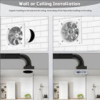 10 inch, High Speed Explosion Proof Industrial Axial Flow Blower 6/8/10 Inch Water Proof Basement Exhaust Fan Low Noise HVAC Ventilation Fan for Factory, Attic 120W