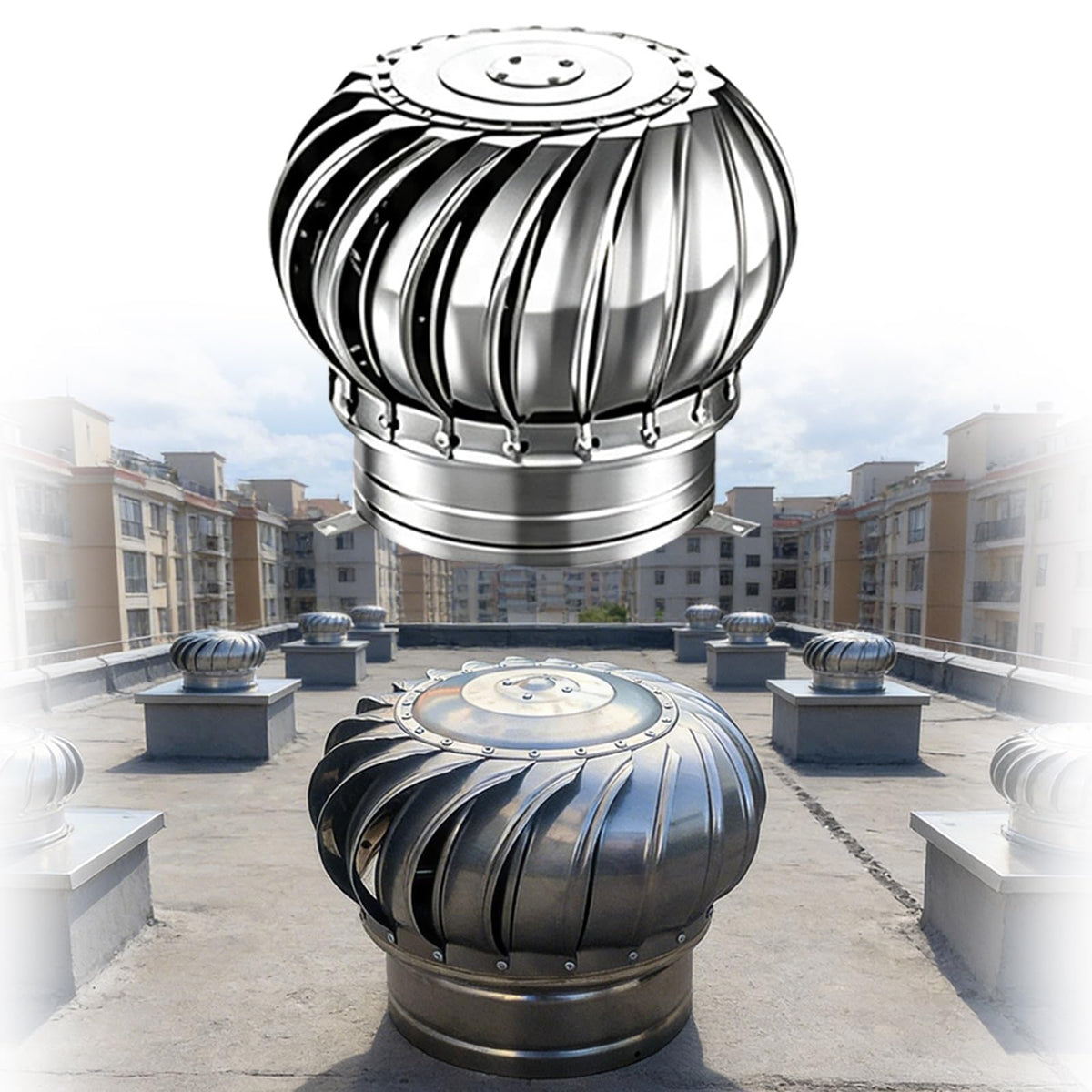 Wind Ventilator Ball Spiral Turbines Vent, Air Vent Outlet Comes