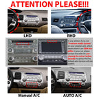 for Honda Civic 2006-2011 LHD(Manual A/C) Tesla Style Car CarPlay Android Auto Navigation Stereo GPS Radio Reverse Camera 9.7" IPS Touchscreen Headunit Tablet Media Player Quad Core 2G+64G