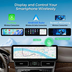 XTRONS 14.9 Inch Android 14 Car Stereo for Mercedes-Benz M-Class W166 GL-Class X166 2012-2015 NTG 4.5/4.7 System, 2K IPS Anti-Glare Touch Screen GPS Navigation Support Wireless CarPlay Android Auto 4G