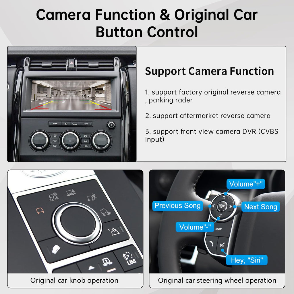 Road Top CarPlay Retrofit Kit for Land Rover with Harman 10.25" Screen