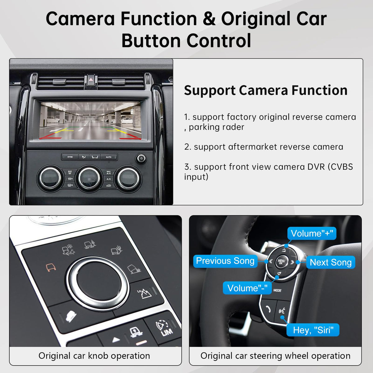 Road Top CarPlay Retrofit Kit for Land Rover with Harman 10.25" Screen