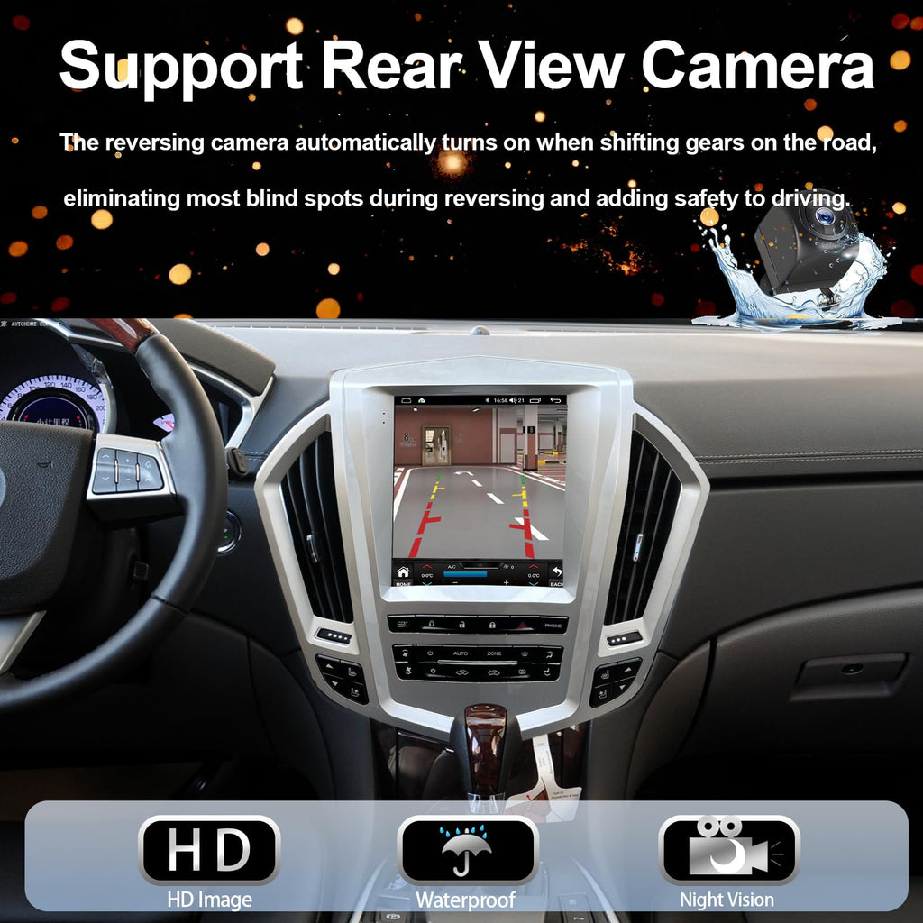 Android 14 Radio for Cadillac SRX 2009-2012, 9.7" Tesla Style Touchscreen