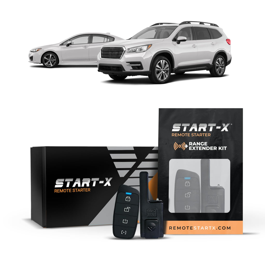 Start-X Remote Starter Kit + 3000ft 2 Way Range Extender for Subaru Ascent (2019-2022), Crosstrek (2018-2023), Forester (2019-2023), and Impreza (2017-2023) Vehicles with Key Ignition