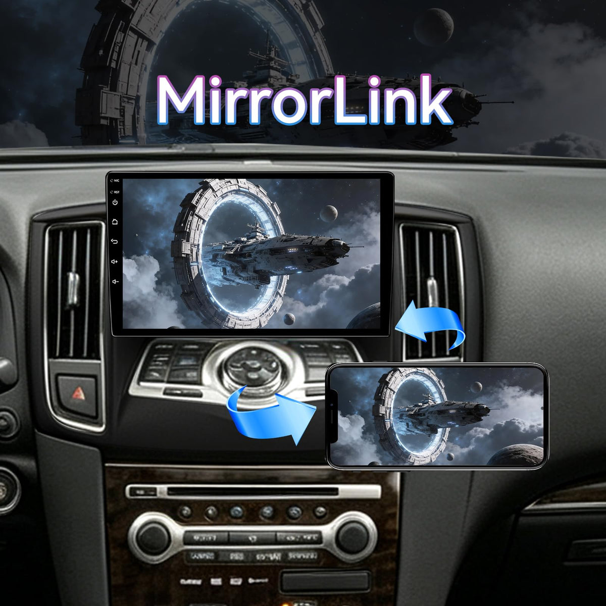 Android 14 Car Radio Compatible with Nissan Maxima 2009-2014.9" Touch Screen Car Stereo with Wireless Carplay Android Auto,Multimedia Receiver with GPS Bluetooth ＆ Backup Camera