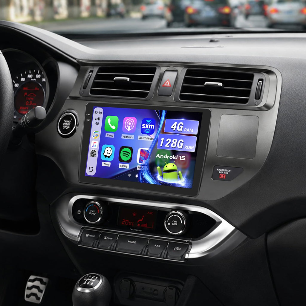 [4+128GB] Android Car Radio for Kia Rio 2011-2014 CarPlay Android Auto
