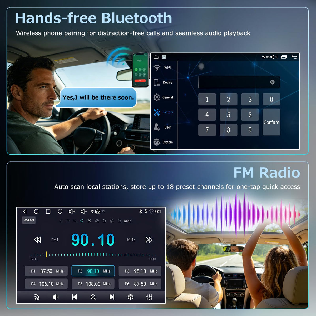10-inch Touchscreen Car Stereo for Ford E250/E350 2009-2014