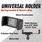 Bulletpoint RubiGrid Metal Dash Mount with Phone Holder + Tablet Holder Bundle Compatible with 2019-2023 Ford Ranger