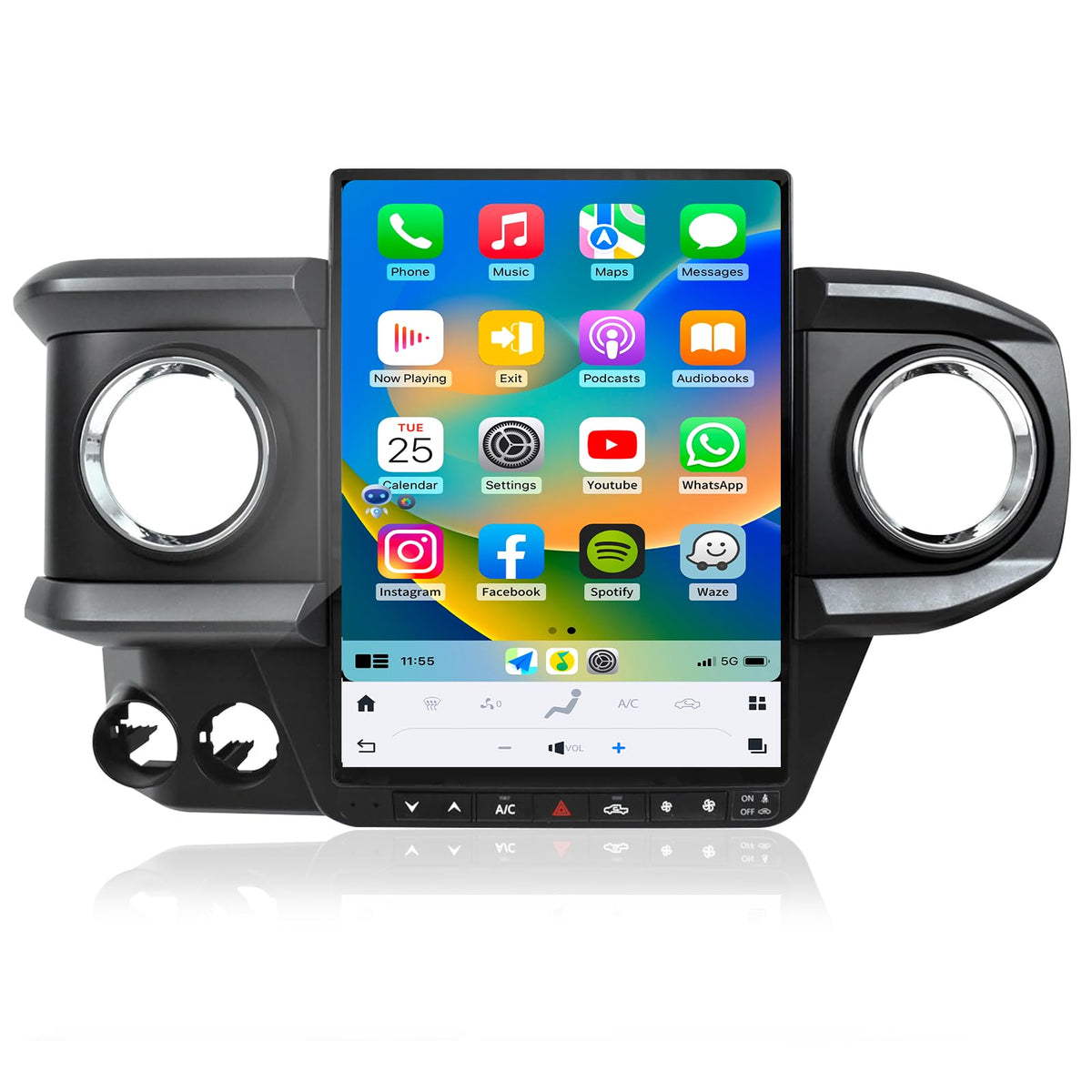 Qualcomm Car Radio for Toyota Tacoma 2016-2023 Replacement 13.8 Inch
