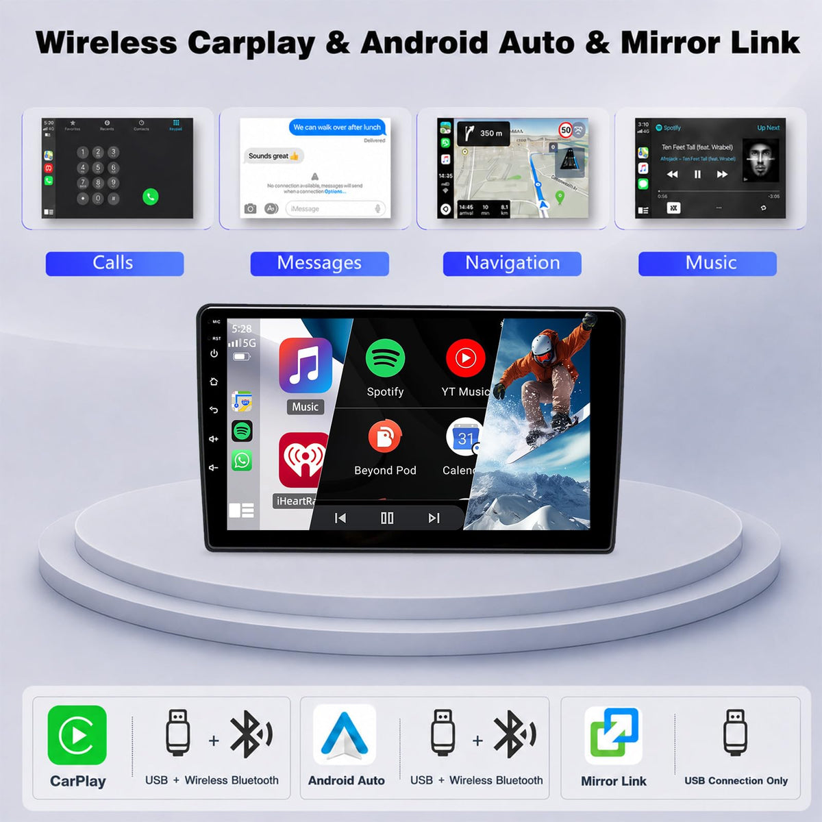 4Core+64G Android Car Radio for Ford Transit Custom 2020-2024