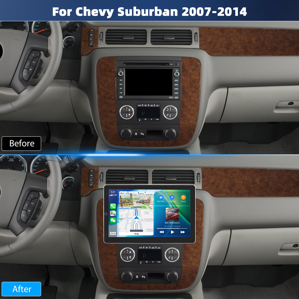 Car Stereo Radio for Chevy Suburban 2007 2008 2009 2010 2011 2012 2013 2014
