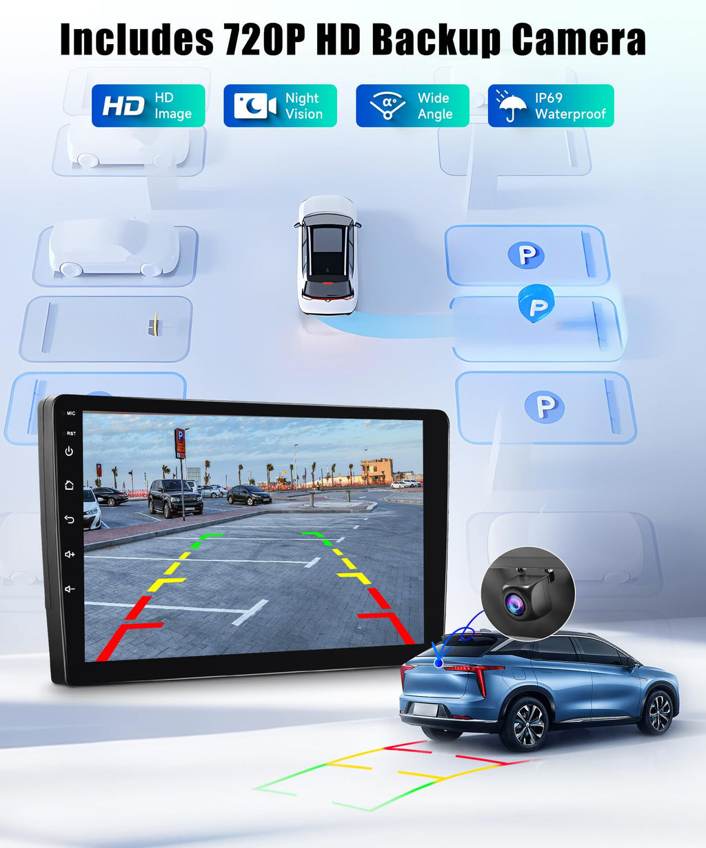 Car Stereo for Ford Edge 2016-2020 with Wireless CarPlay & Android Auto