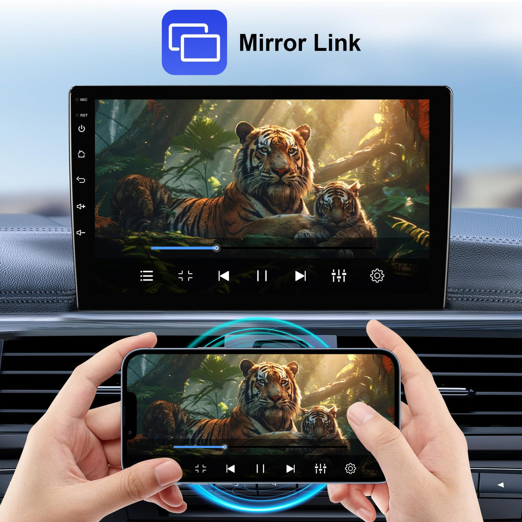 4+64GB 9 Inch Touchscreen Android 14 Car Radio Stereo for Chrysler 200 200C 200S 2015-2019 with CarPlay/Android Auto Car Radio,Support WiFi 6,Bluetooth 5.4,Backup Camera,SWC