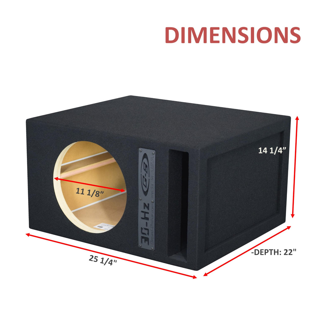 12" Single Competition Ported Sub Box Speaker Enclosure Vented 12" Car Audio Subwoofer Box