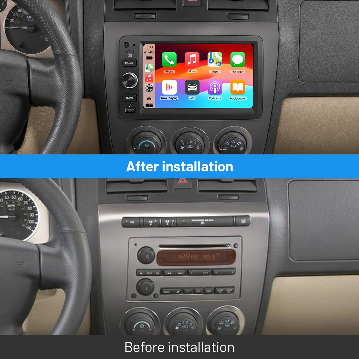 Replacement 8" CarPlay Radio Stereo for Chevy GMC Hummer Pontiac 2000-2012