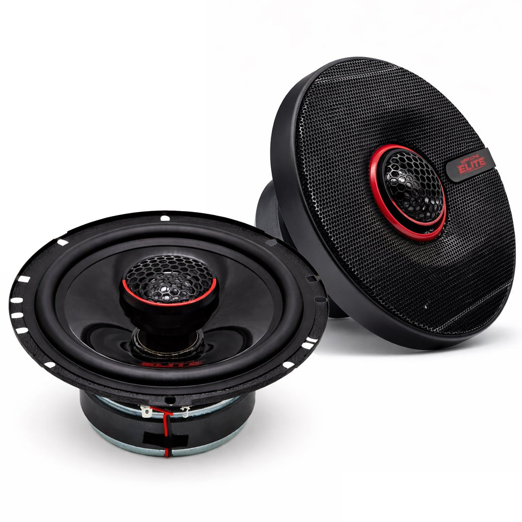 Warzone WZ-E652 6.5 Inch Coaxial Car Speakers with WZ1000-4 1000W 4-Channel Class A/B Amplifier & Gravity 4 Gauge Wiring Kit - Car, Truck, SUV, RV Audio Bundle