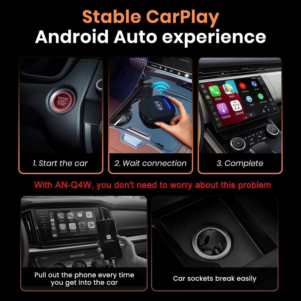 MMB MAX7.0 Magic AI Box Wireless CarPlay/Android Auto Adapter 2027-Upgrade