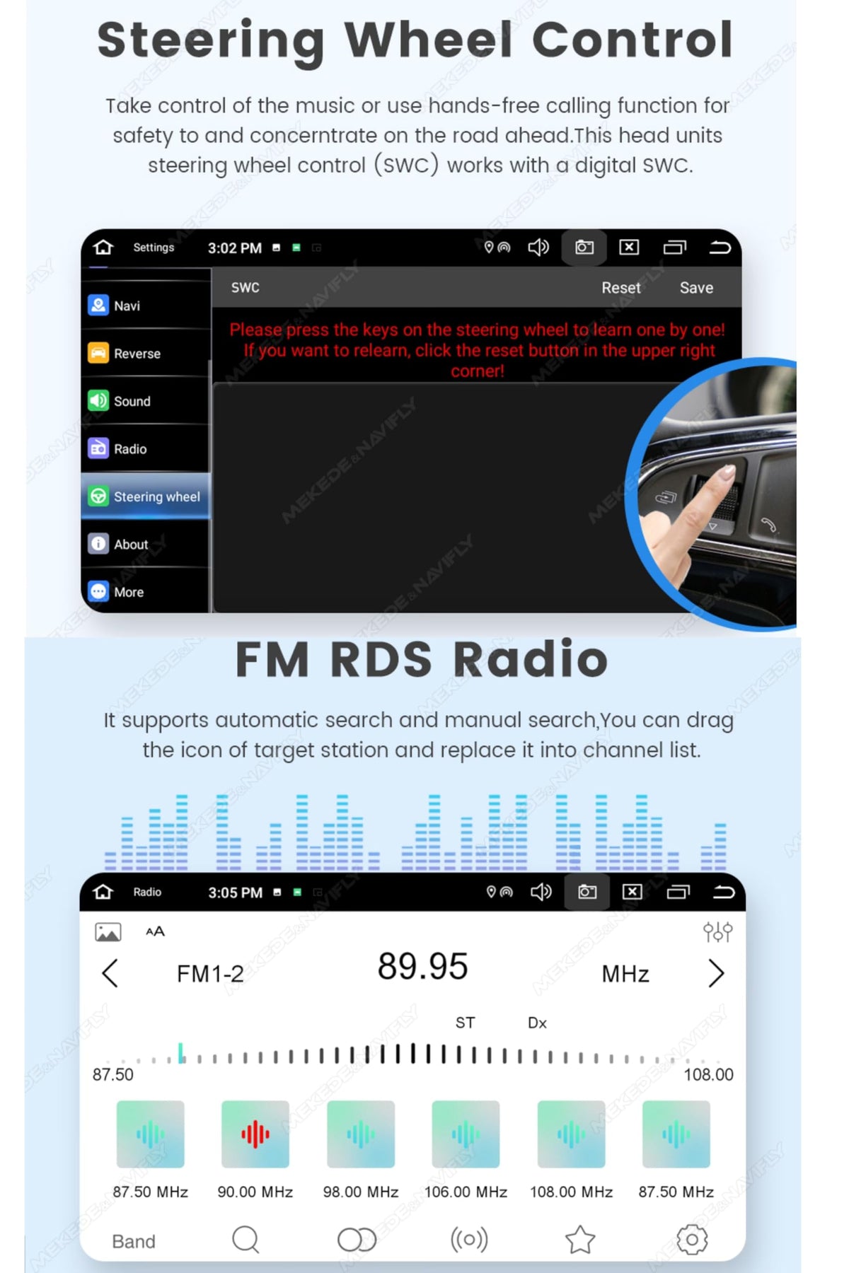 8 Core 6+128G Radio for Hyundai Tucson 2LM IX35 2009-2015 with Wirelessly Carplay Android Auto,7" Touchscreen Multimedia Player/DSP/5G WiFi/FM/SWC/AHD Camera