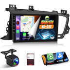 [4+128G] NHOPEEW Upgrade Radio for Kia Optima K5 2010-2013: 9 inch Incell Touchscreen Android Optima Stereo - Wireless Carplay & Android Auto, 5G/WiFi, GPS, Custom Homepage, BT 5.0 + Backup Camera