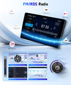 4G+128G Car Radio Stereo for Ford Edge 2016-2020, 9inch HD in-Cell Touch Screen/Android 15/Wireless CarPlay/Android Auto/GPS/WiFi/5.0Bluetooth/FM/RDS/SWC/AHD Backup Camera