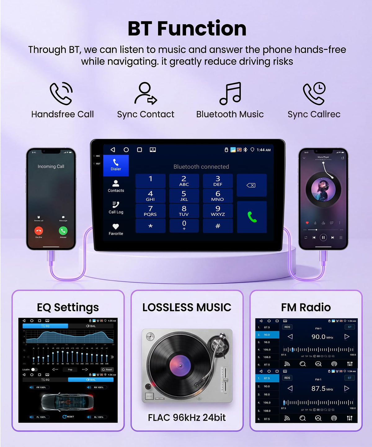 Rimoody 4G+128G Android Car Stereo for Mercedes Benz C Class W203 C200