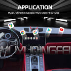 Android Screen Upgrade for Porsche Macan 2014-2017 Touch Screen Replacement 12.3 inch Multimedia Player GPS Navigation Carplay fit for PCM3.1 & PCM4.0 (2014-2016,64GB)