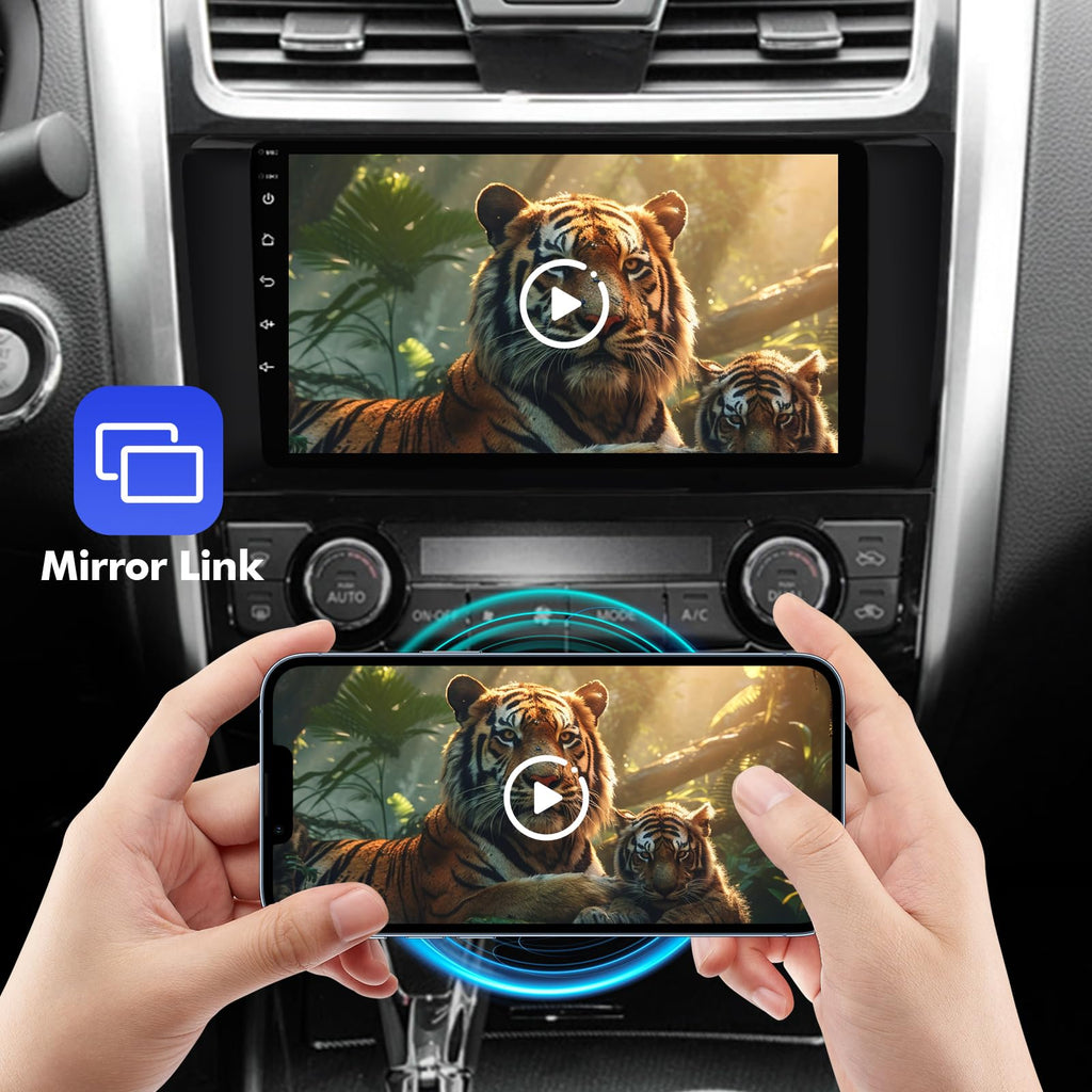 9 Inch IPS Touchscreen Android 13 Car Stereo for Nissan Altima 2014-2018 with Wireless CarPlay & Android Auto 4+64GB Car Radio, Support GPS, WiFi 6, Bluetooth,5.4, FM, Backup Camera, SWC, USB