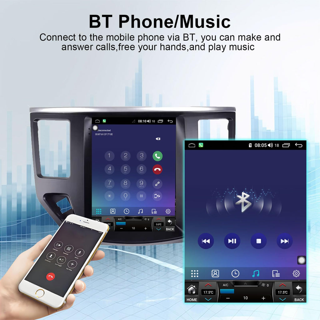 for Nissan Pathfinder 2012-2020 Android Radio Tesla Style