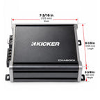 Kicker 43CXA6001 Sub Amplifier CXA600.1 Mono Amp 600W (Renewed)
