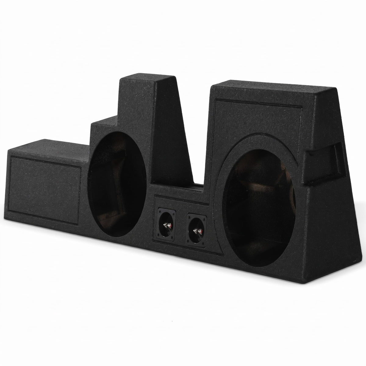 Q Power Dual 12" Behind-Seat Ported Subwoofer Box for Ford Super Duty