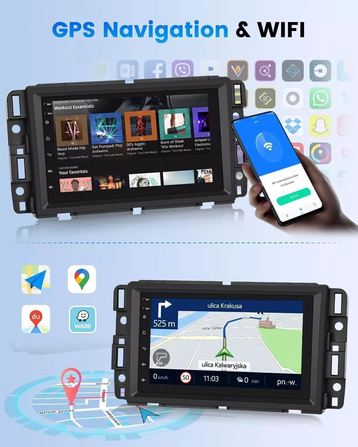4 Core Android 14 Car Stereo Radio for Chevrolet Malibu 2008 2009 2010 2011 2012 2+64G for Carplay Wireless & Andriod Auto Touch Screen 10 inch for Chevrolet Malibu GPS Navigation